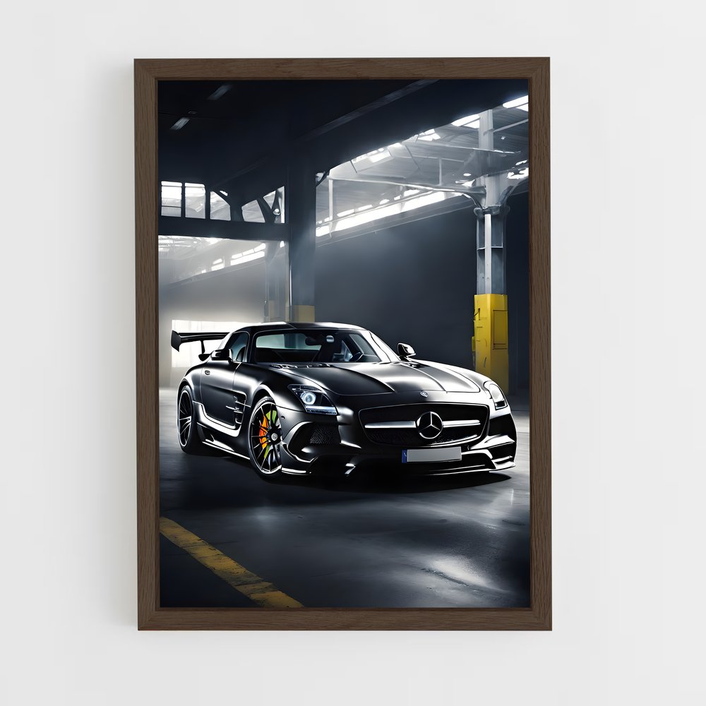 Poster Sls amg black series resplendissant – affiche Mercedes (vue 5)